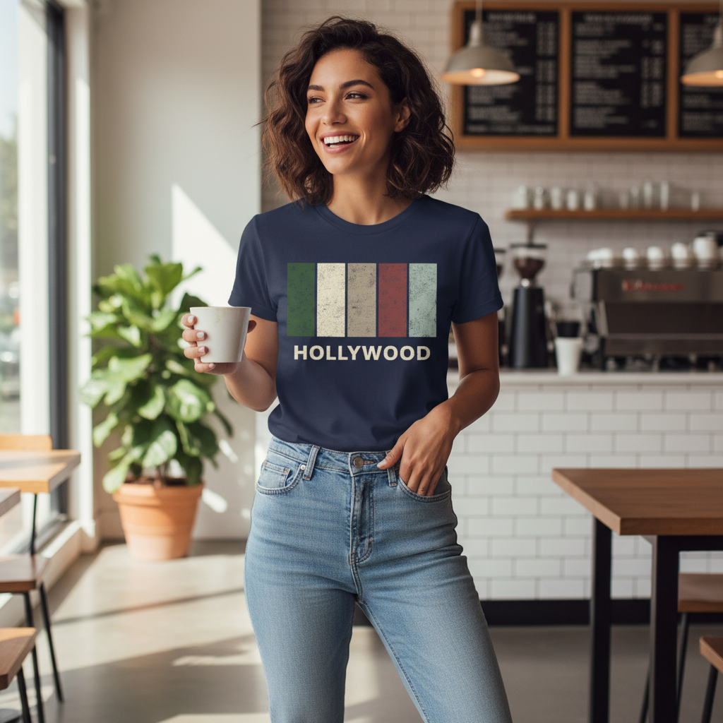 Hollywood - T-Shirt - Colour Block Design