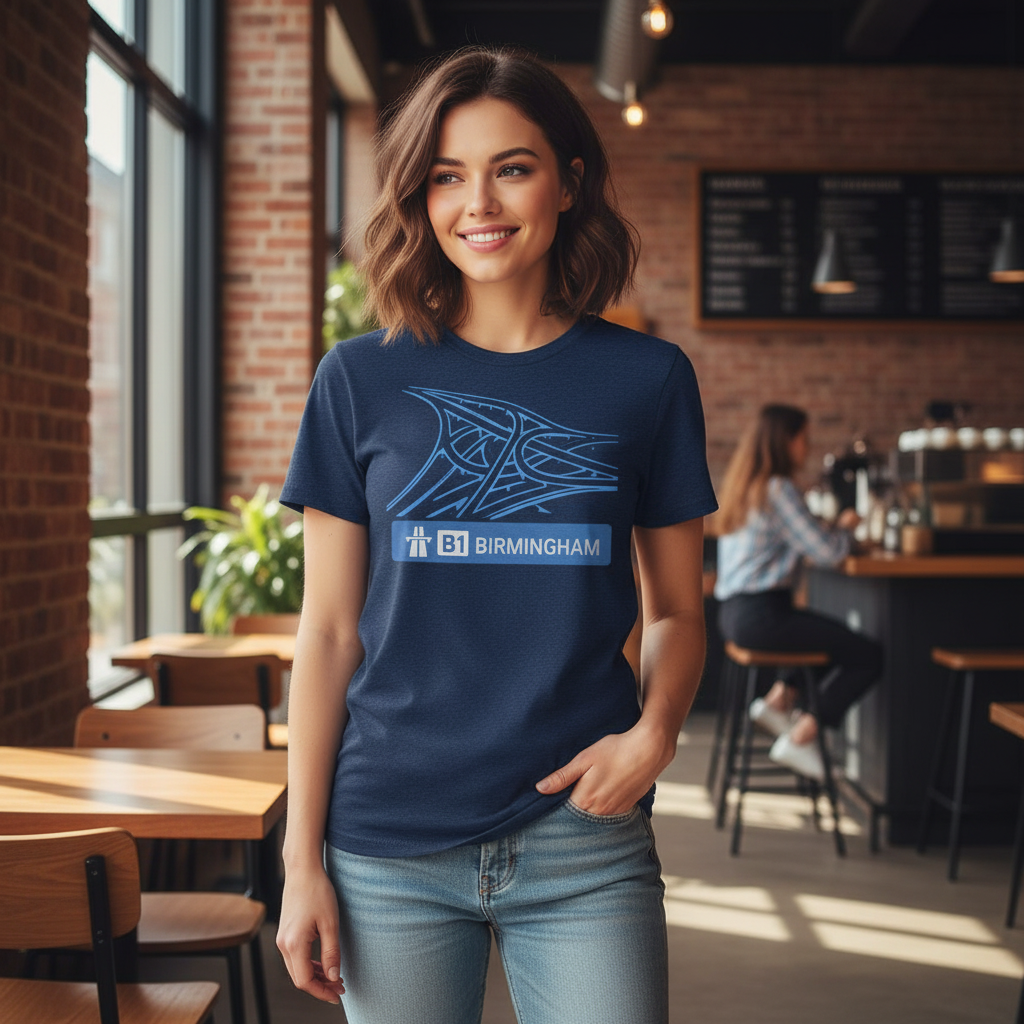 Birmingham - T-Shirt - Spaghetti Junction Road Sign Design
