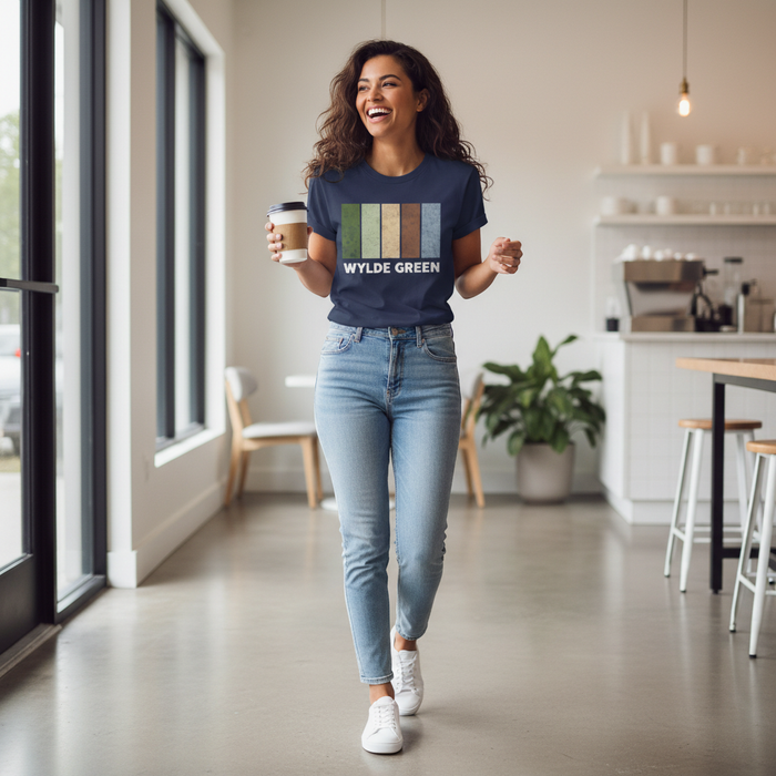 Wylde Green - T-Shirt - Colour Block Design