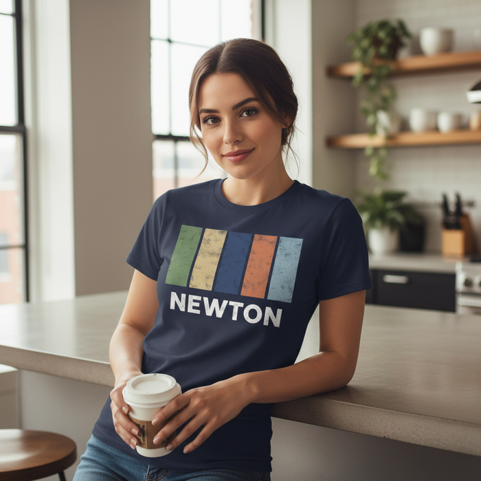 Newton - T-Shirt - Colour Block Design