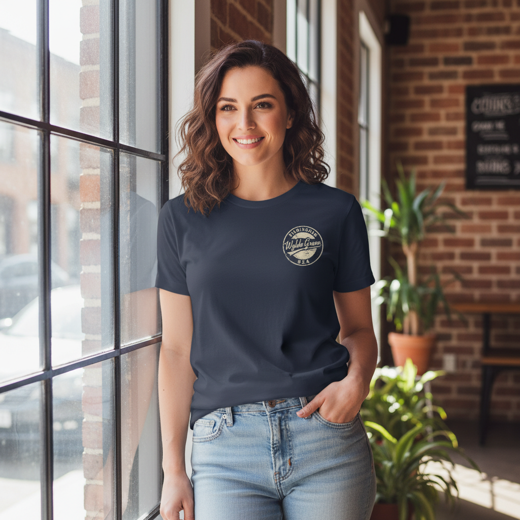 Wylde Green - T-Shirt - B24 Vintage Stamp Design