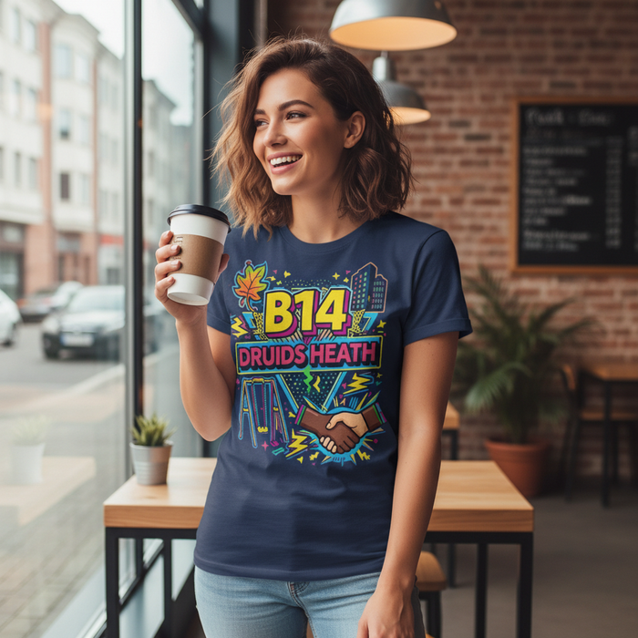 Druids Heath - T-Shirt - Playful Neon Vibe Design