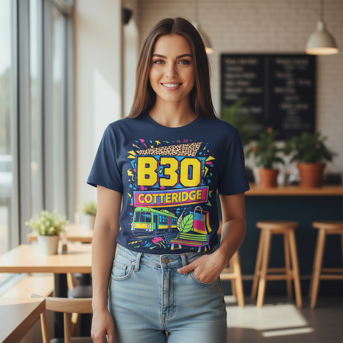 Cotteridge - T-Shirt - Playful Neon Vibe Design