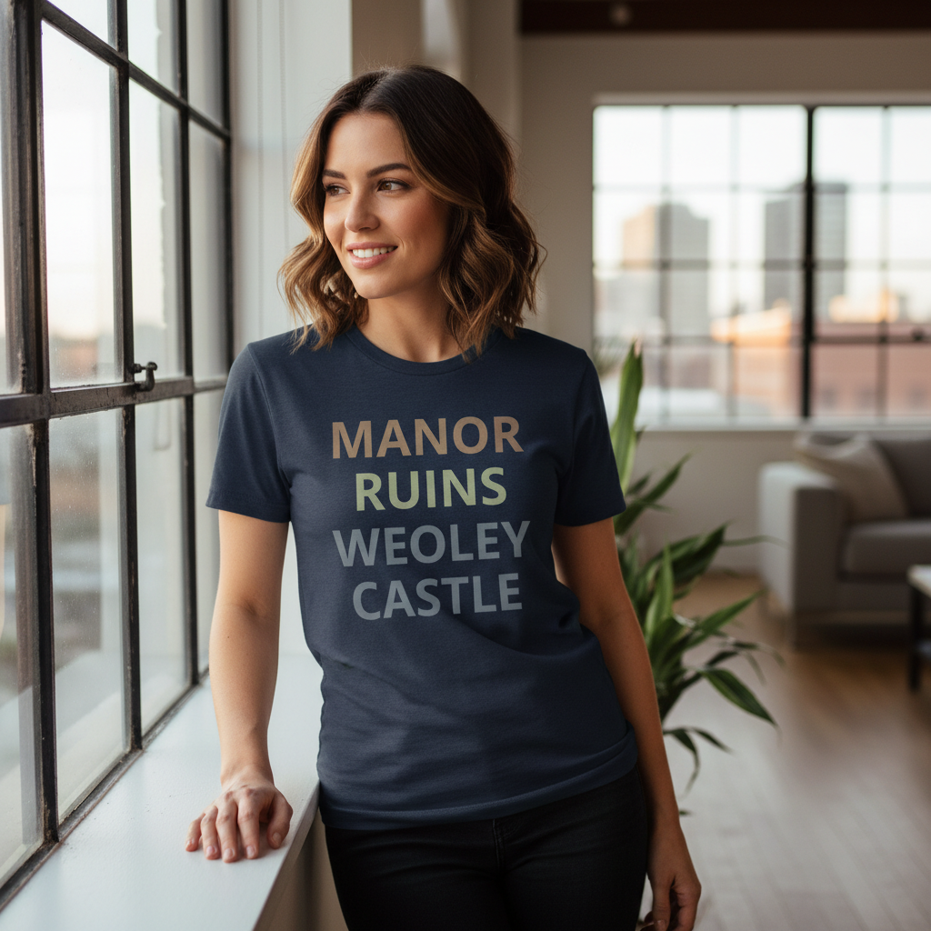 Weoley Castle - T-Shirt - Minimal Type Stack Design