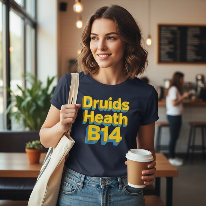 Druids Heath - T-Shirt - Bold 3D Type Design