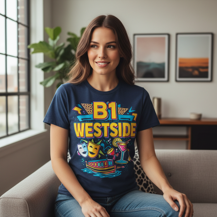 Westside - T-Shirt - Playful Neon Vibe Design