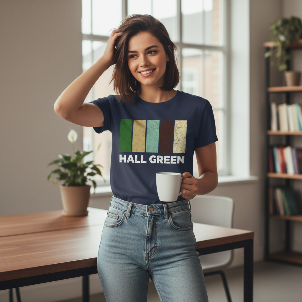 Hall Green - T-Shirt - Colour Block Design