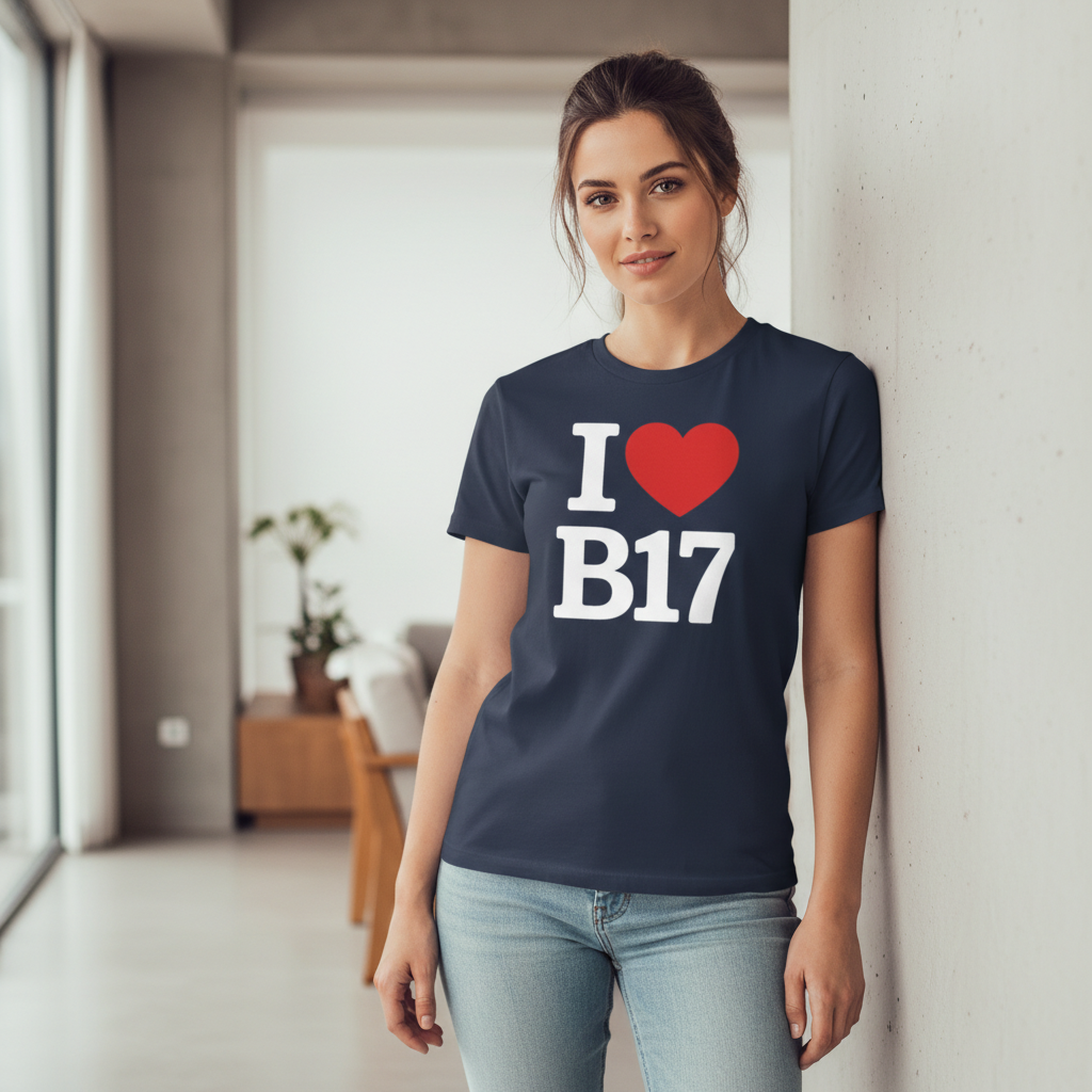 Harborne - T-Shirt - I heart B17 Design