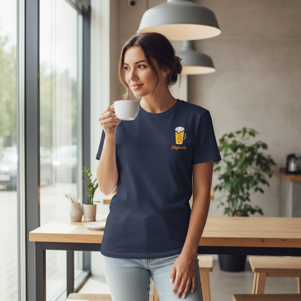 Digbeth - T-Shirt - Minimal Cool Design - Beer Glass