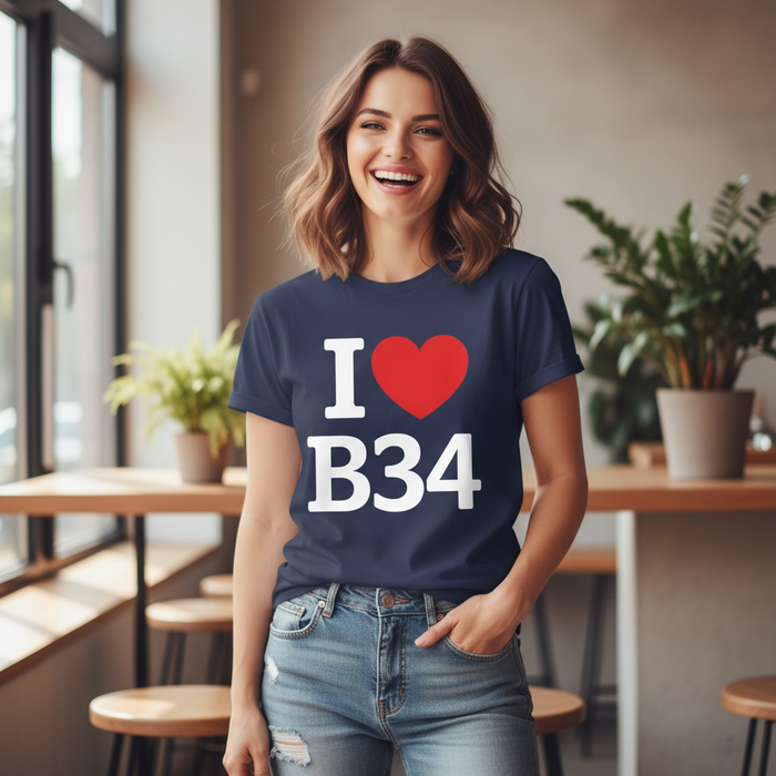 Buckland End - T-Shirt - I Heart B34 Design