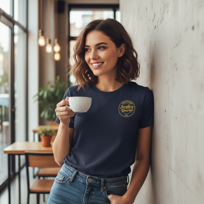 Jewellery Quarter - T-Shirt - B1 Vintage Stamp Design