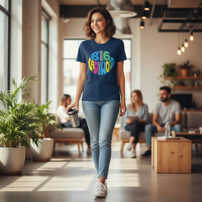 Ladywood - T-Shirt - Colour Burst Design