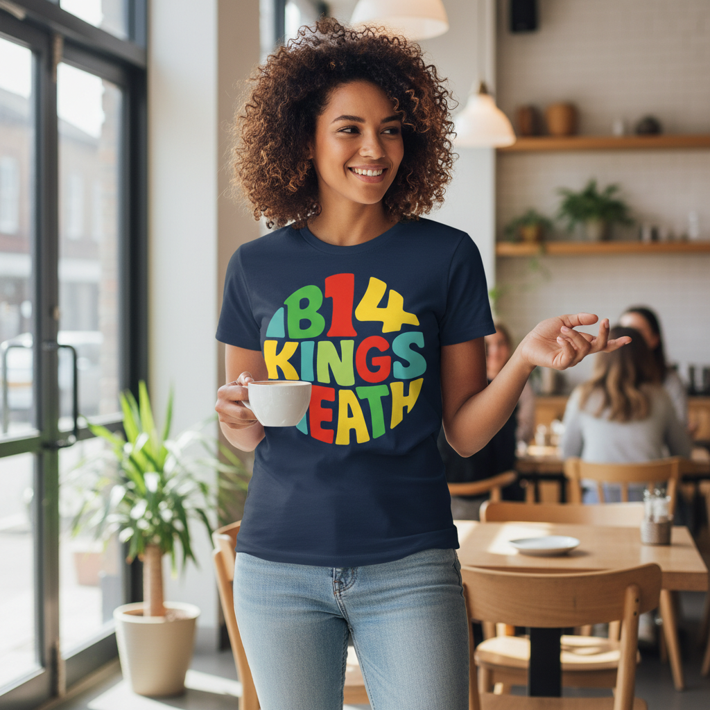 Kings Heath - T-Shirt - Colour Burst Design