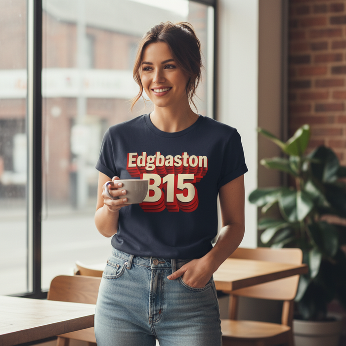 Edgbaston - T-Shirt - Bold 3D Type Design