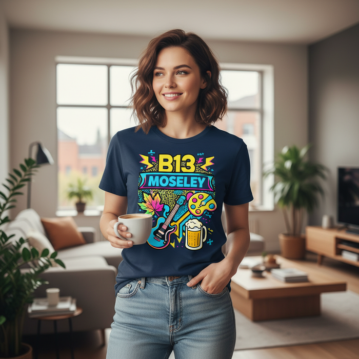 Moseley - T-Shirt - Playful Neon Vibe Design