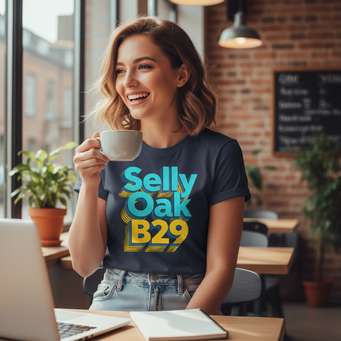 Selly Oak - T-Shirt - Bold 3D Type Design