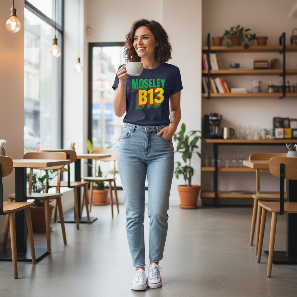 Moseley - T-Shirt - Bold 3D Type Design
