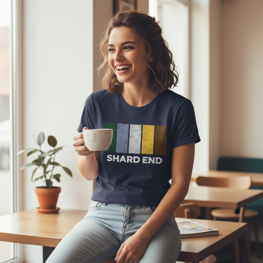 Shard End - T-Shirt - Colour Block Design