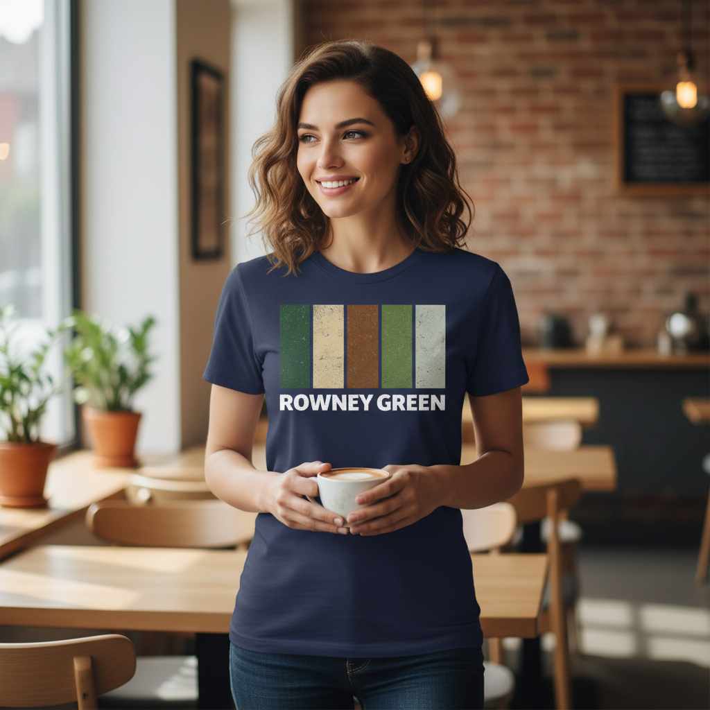 Rowney Green - T-Shirt - Colour Block Design