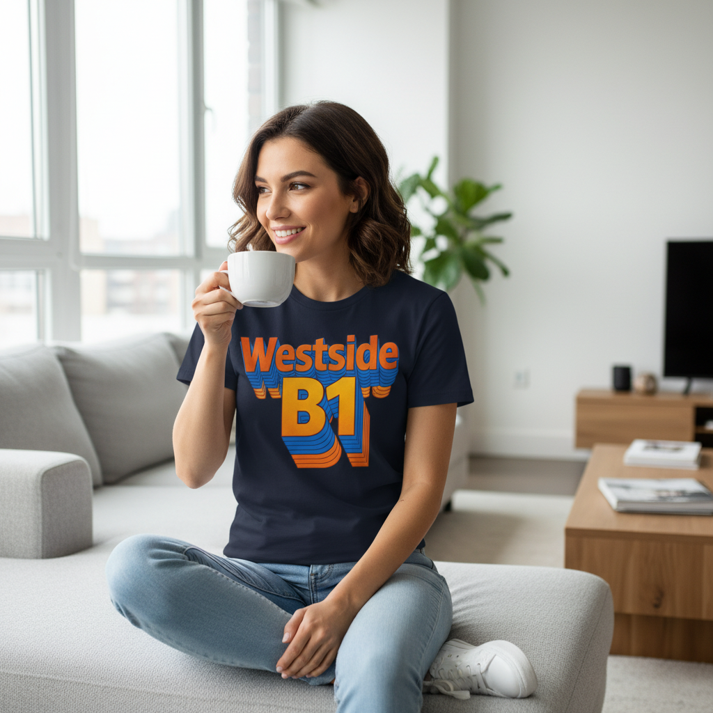 Westside - T-Shirt - Bold 3D Type Design