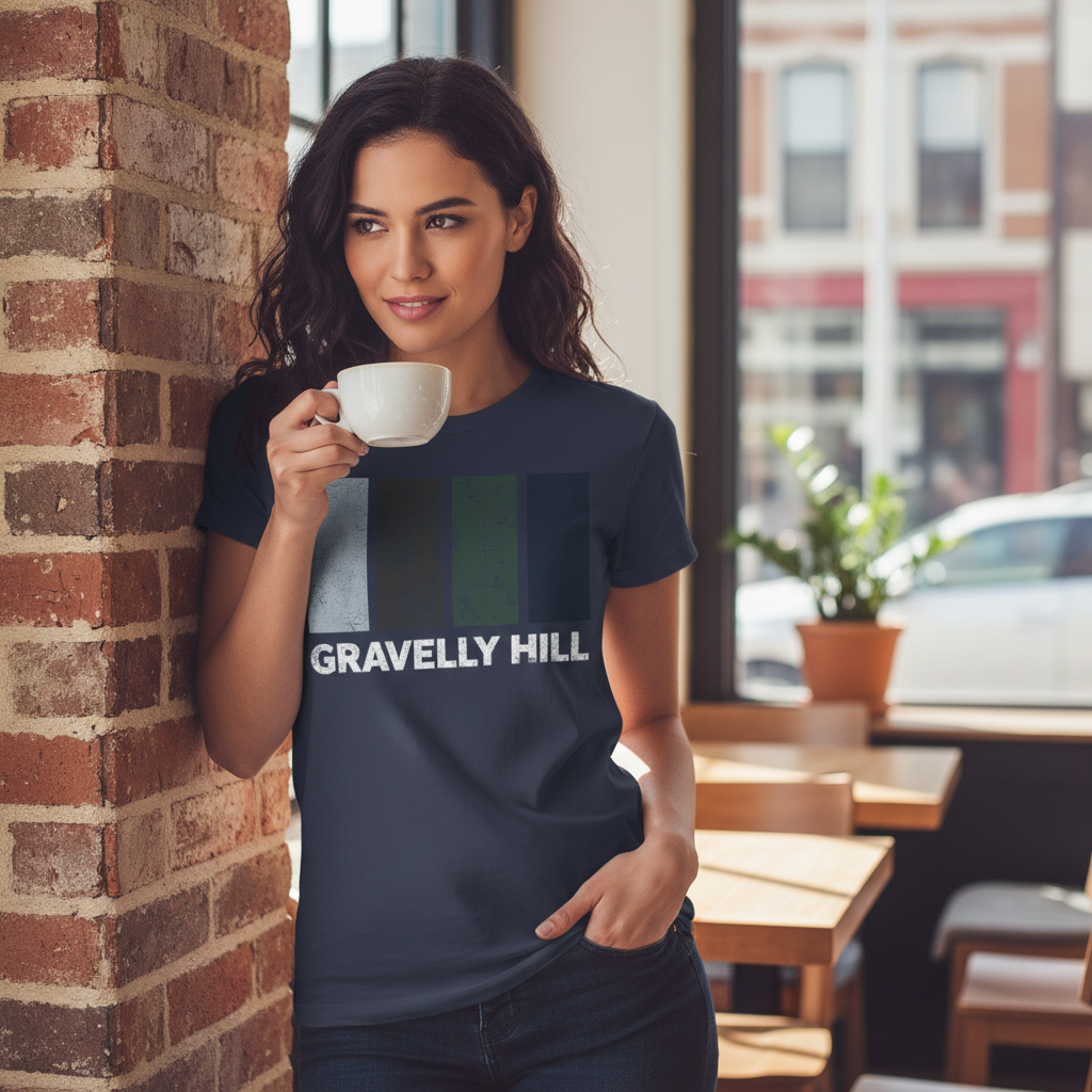 Gravelly Hill - T-Shirt - Colour Block Design