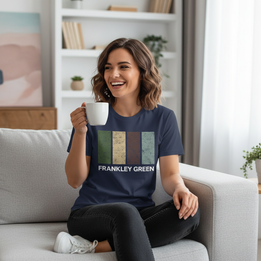 Frankley Green - T-Shirt - Colour Block Design