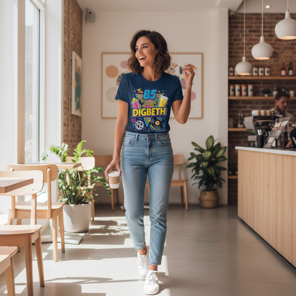 Digbeth - T-Shirt - Playful Neon Vibe Design