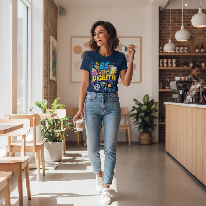 Digbeth - T-Shirt - Playful Neon Vibe Design