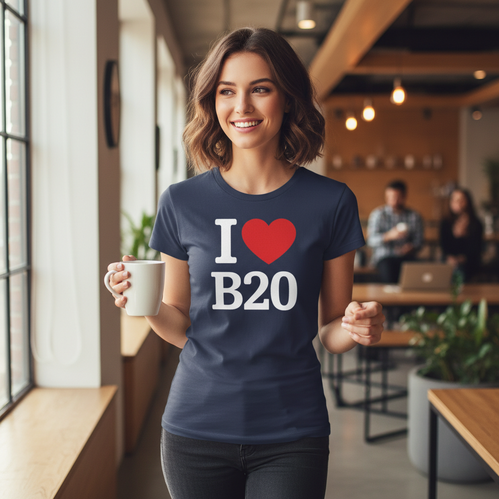 B20 - T-Shirt - I Heart B20 Design - Handsworth Wood | Handsworth | Birchfield | Browns Green