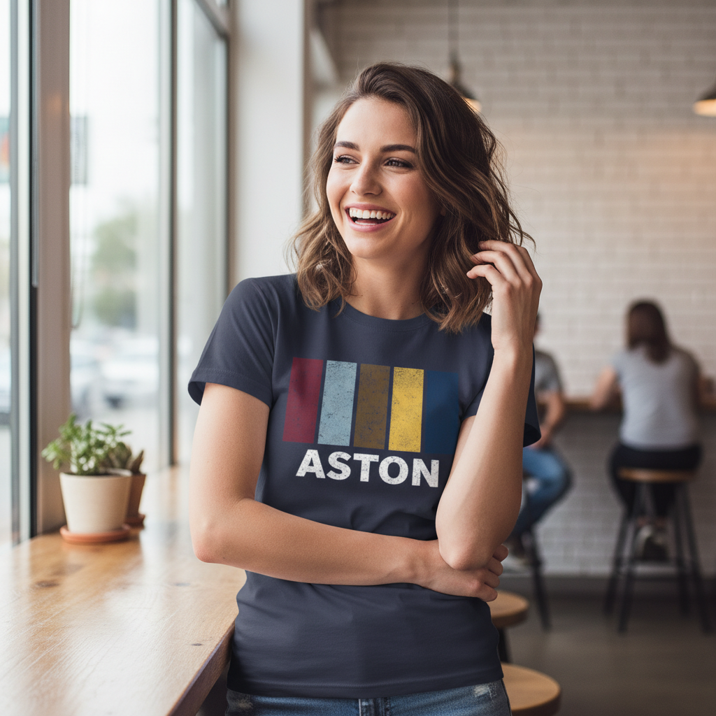 Aston - T-Shirt - Colour Block Design