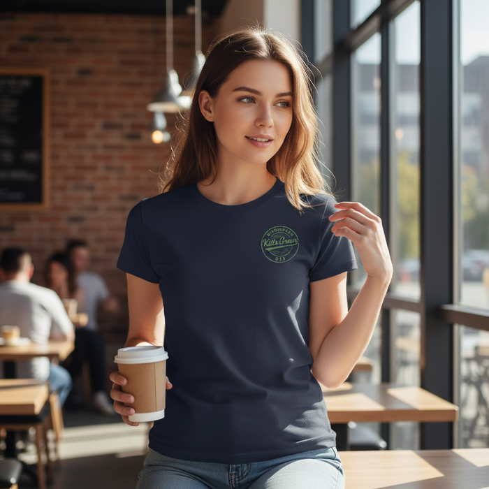 Kitts Green - T-Shirt - B33 Vintage Stamp Design