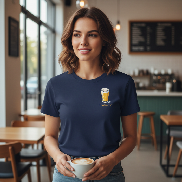 Harborne - T-Shirt - Minimal Cool Design - Beer Glass