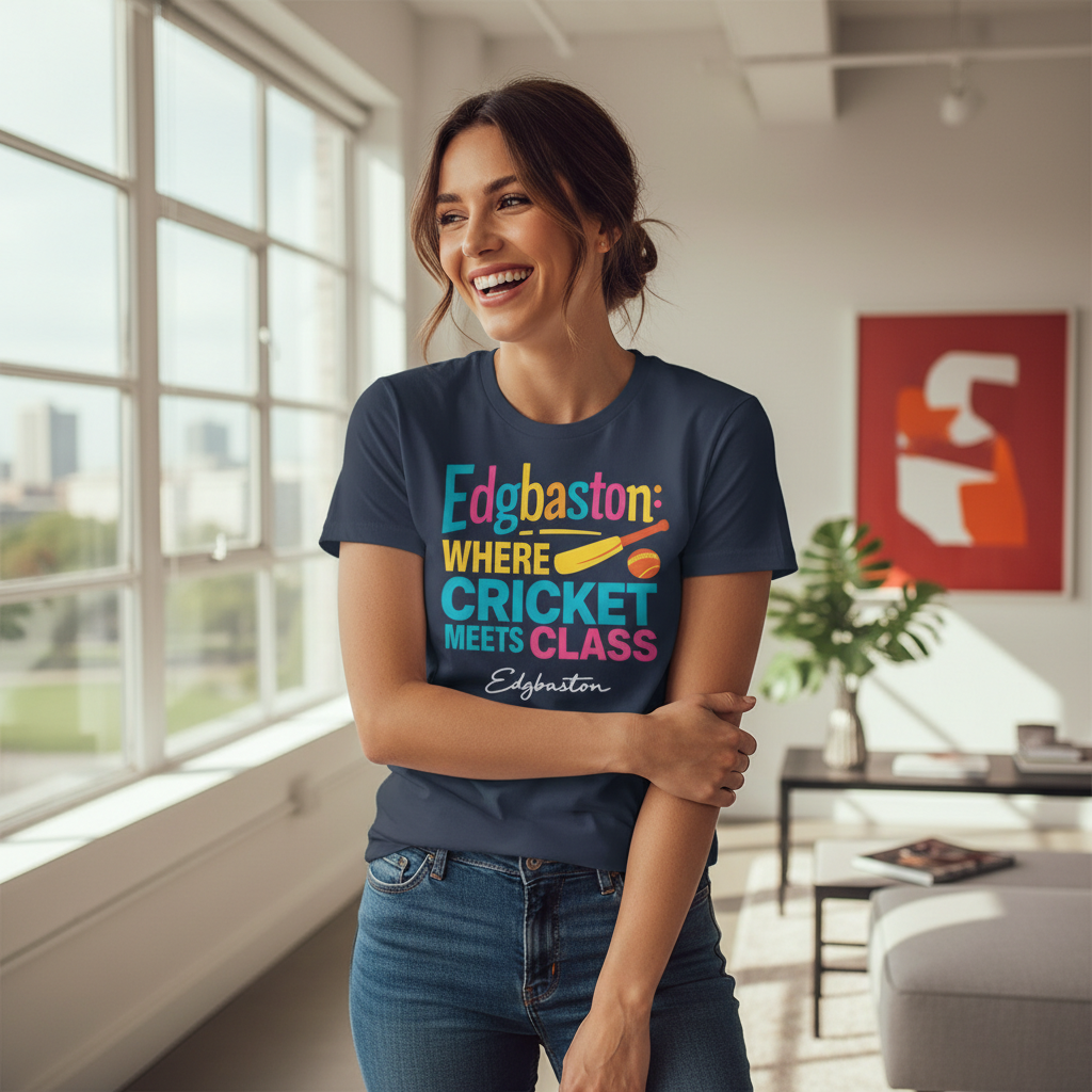 Edgbaston - T-Shirt - Say it…Edgbaston Design