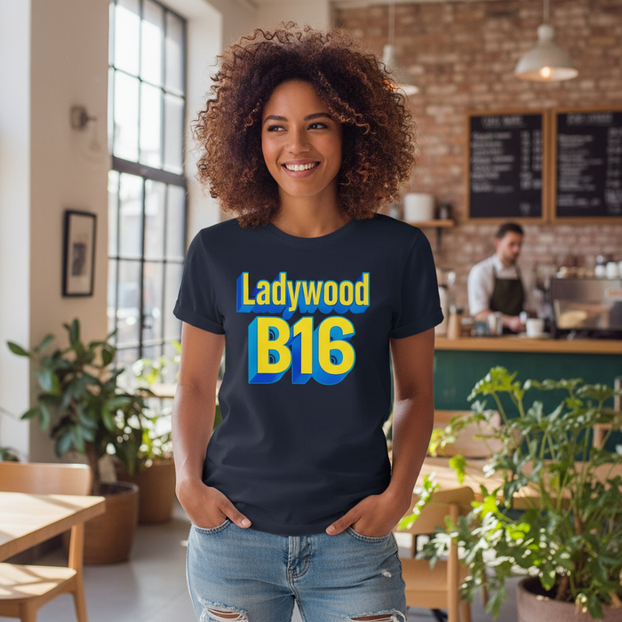 Ladywood - T-Shirt - Bold 3D Type Design