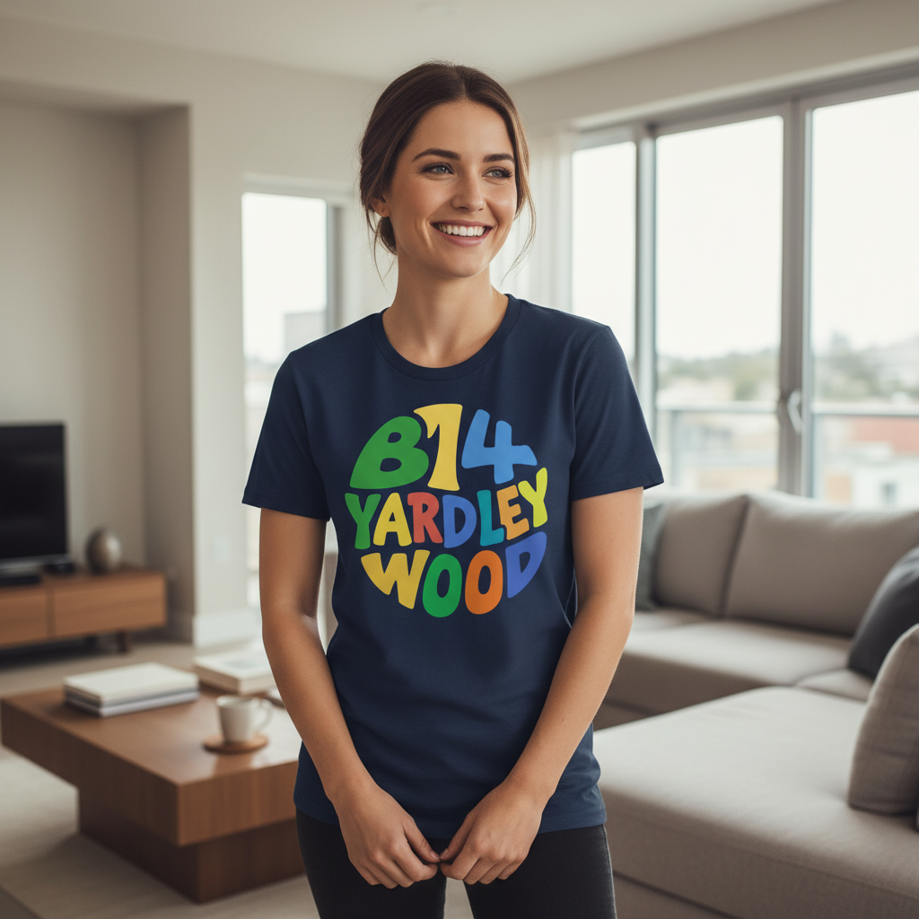 Yardley Wood - T-Shirt - Colour Burst Design