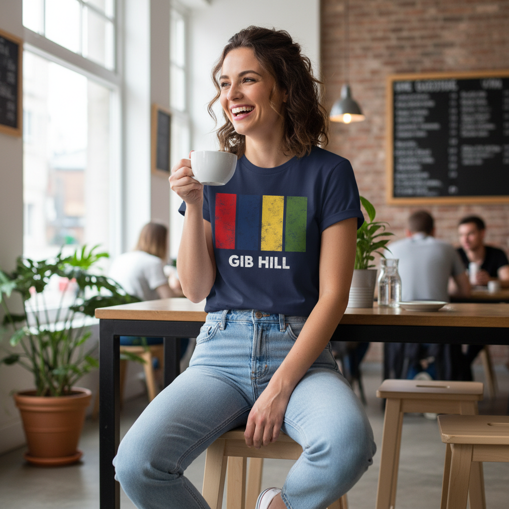 Gib Hill - T-Shirt - Colour Block Design