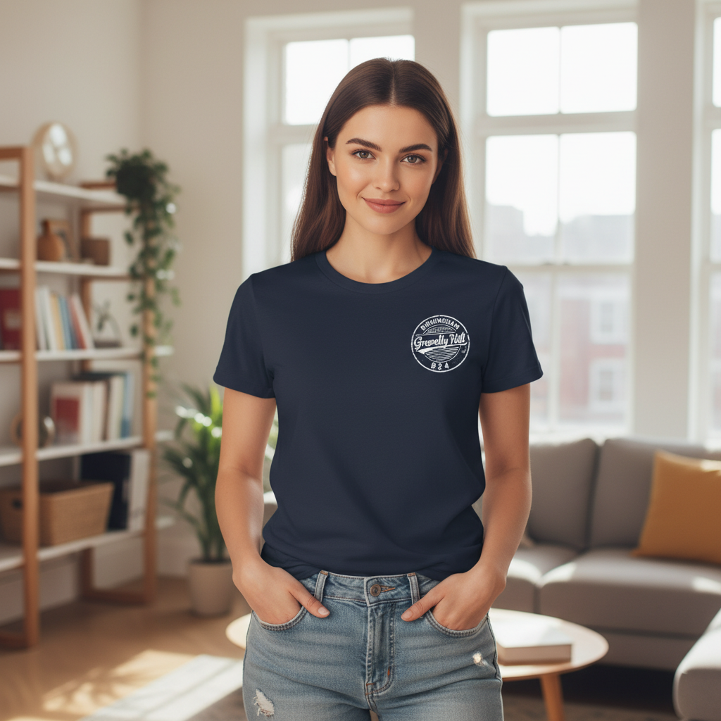 Gravelly Hill - T-Shirt - B24 Vintage Stamp Design