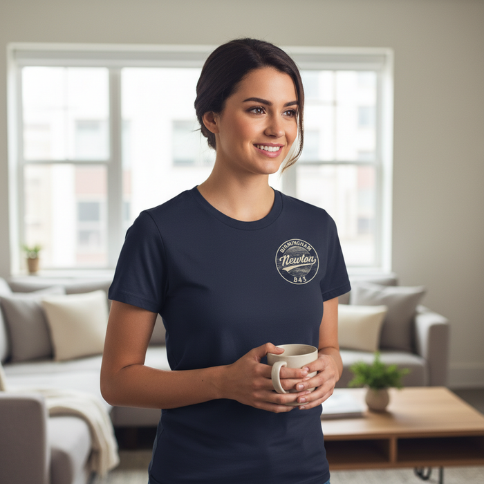 Newton - T-Shirt - B43 Vintage Stamp Design