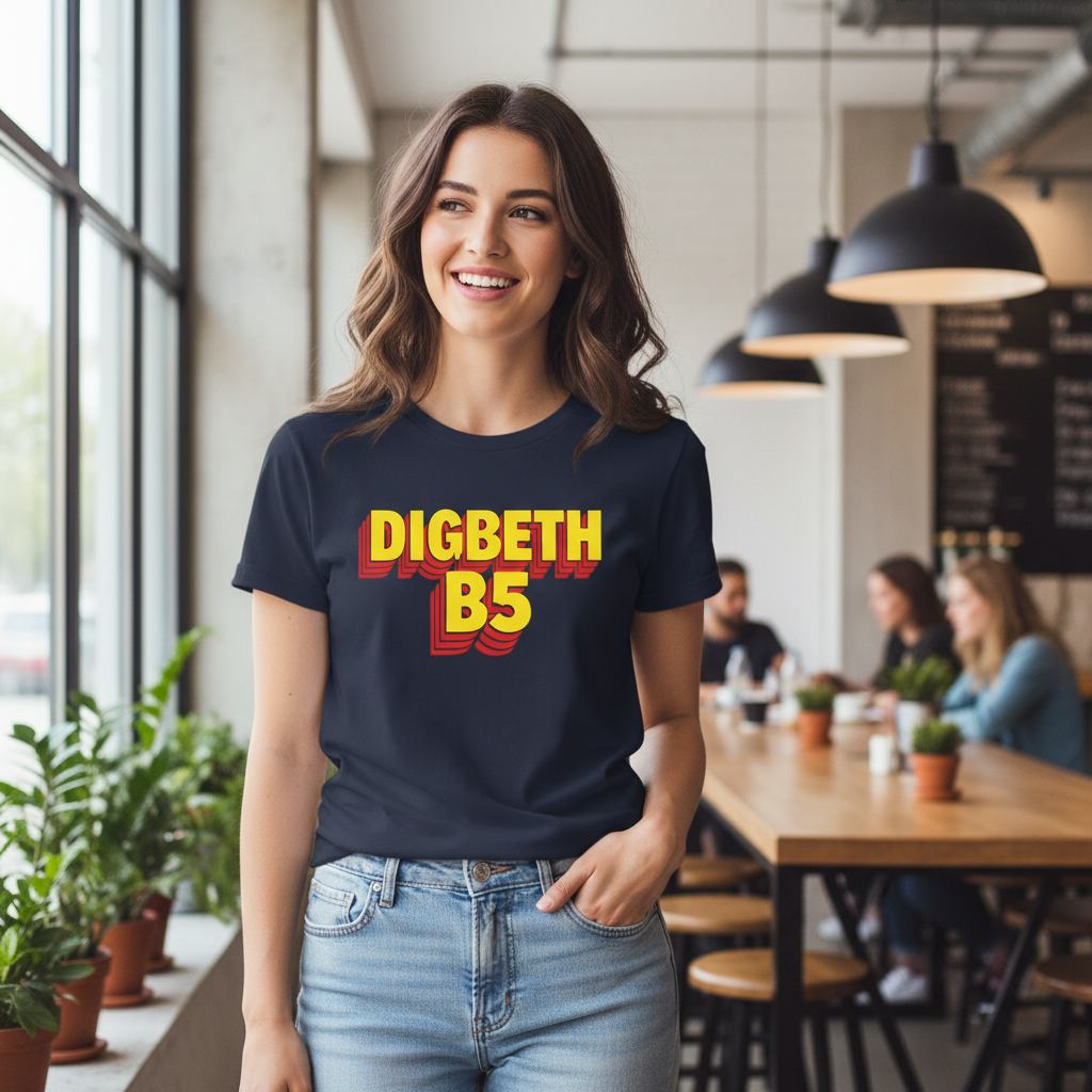 Digbeth - T-Shirt - Bold 3D Type Design