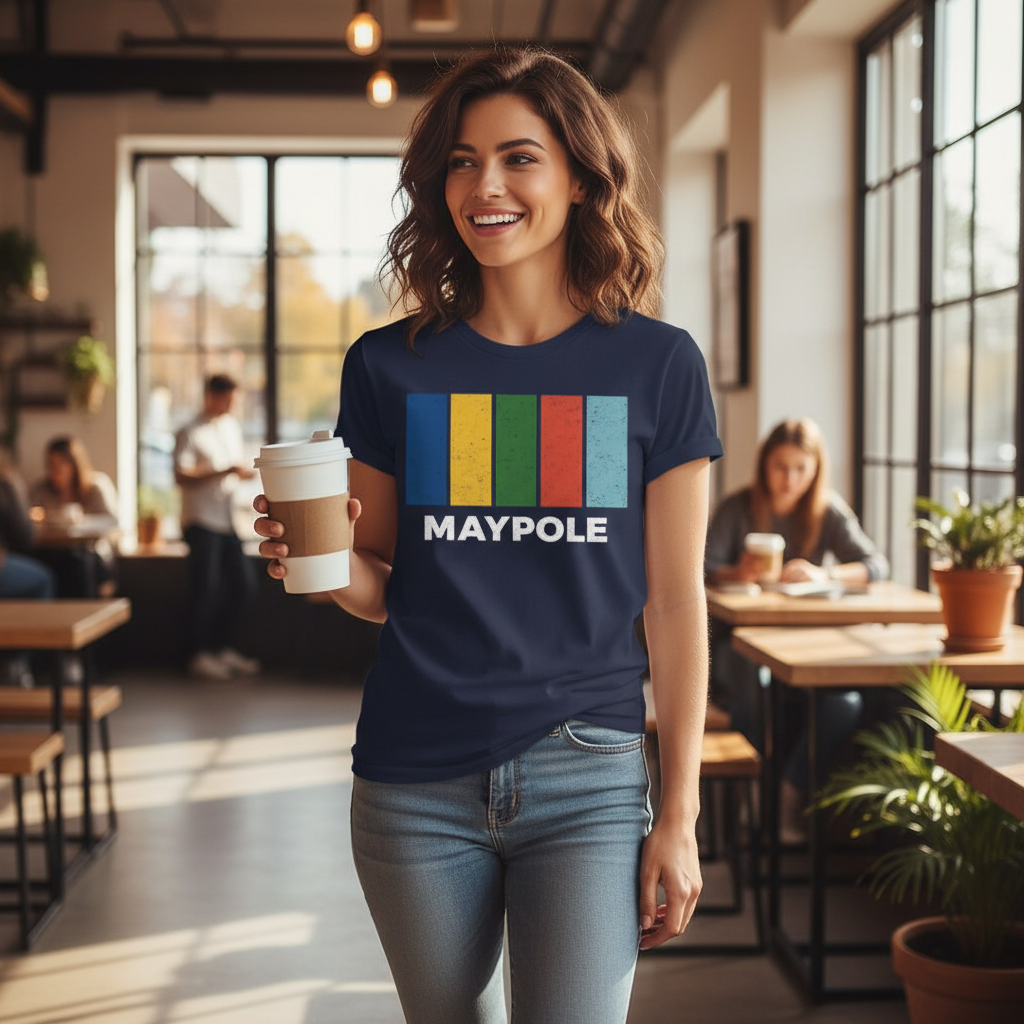 Maypole - T-Shirt - Colour Block Design