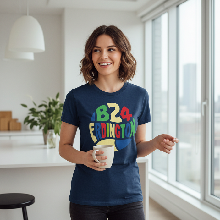 Erdington - T-Shirt - B24 Colour Burst Design