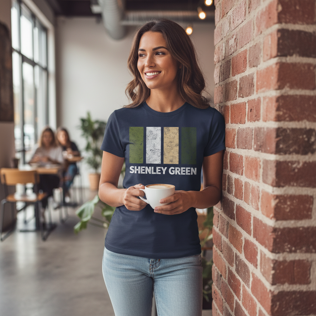 Shenley Green - T-Shirt - Colour Block Design
