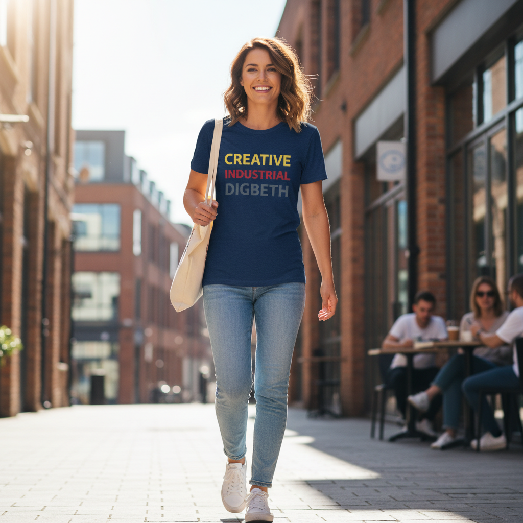 Digbeth - T-Shirt - Minimal Type Stack Design