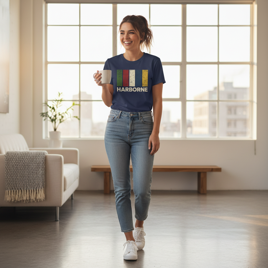 Harborne - T-Shirt - Colour Block Design