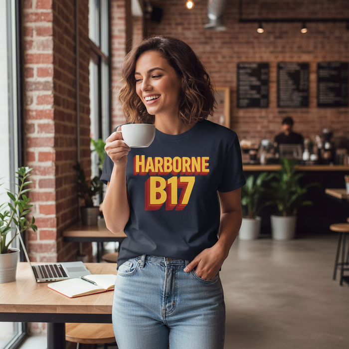 Harborne - T-Shirt - Bold 3D Type Design