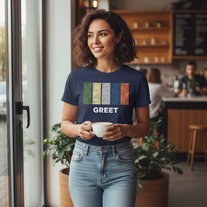 Greet - T-Shirt - Colour Block Design