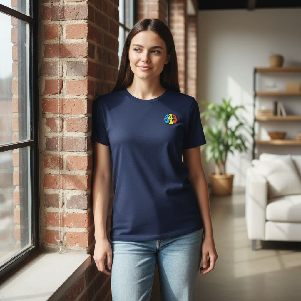 B43 - T-Shirt - Vintage Stamp Design