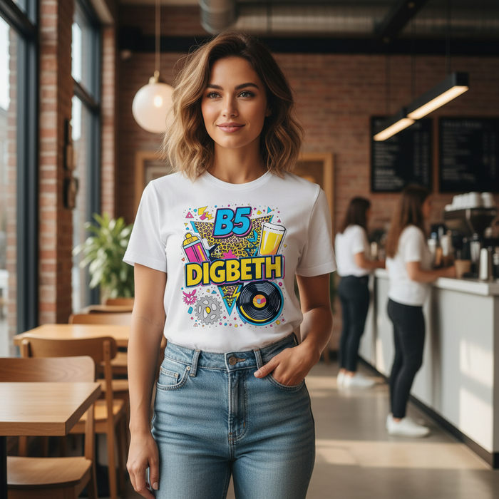 Digbeth - T-Shirt - Playful Neon Vibe Design