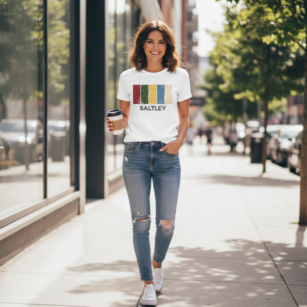 Saltley - T-Shirt - Colour Block Design