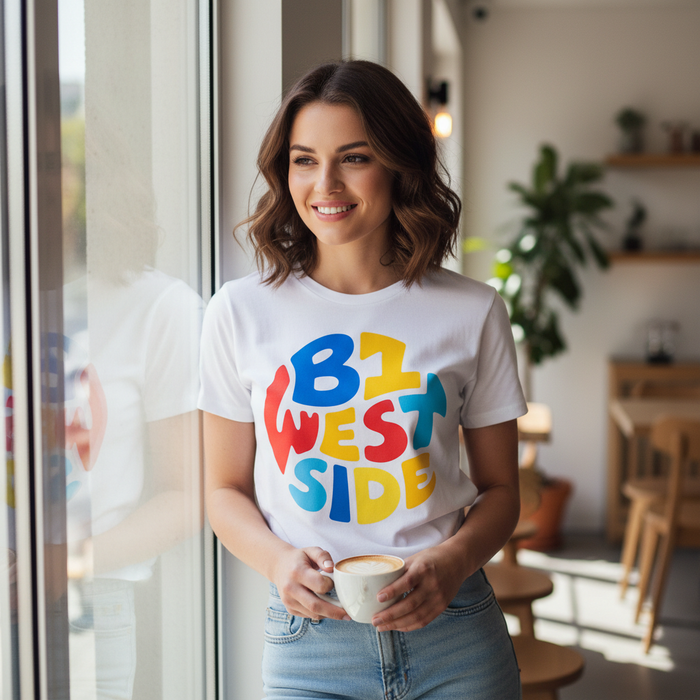 Westside - T-Shirt - Colour Burst Design